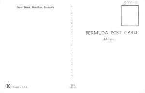 Front Street Hamilton Bermuda Postcard