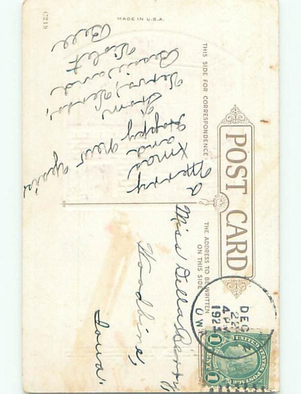 Divided-Back CHRISTMAS SCENE Great Postcard W9498