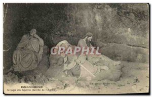 Old Postcard Rocamadour Apostles Group Cave of Agony