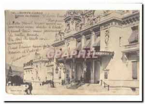 Monte Carlo Casino Old Postcard Entree