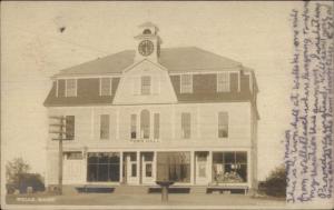 Wells ME Town Hall c1905 Real Photo Postcard