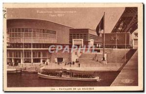 Old Postcard Exposition Internationale Paris 1937 Pavillon De Belgium Eiffel ...