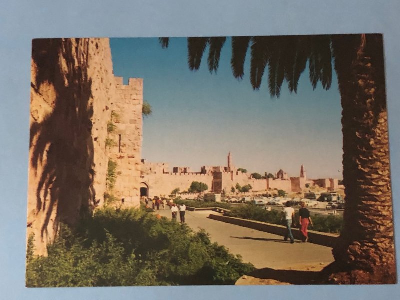 Vintage Jerusalem – view of the Jaffa Gate and the Citadel