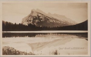 RPPC Postcard Mount Rundle Vermilion Lake Vancouver BC Canada