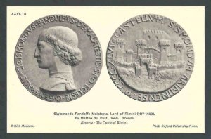 Ca 1910 PPC Bronze Medal Sigismondo Pandolfo Malatesta Lord Of Rimini See Info
