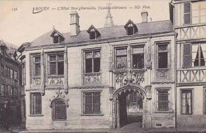 France Rouen L'Hotel Bourgtheroulde Facade Exterieure