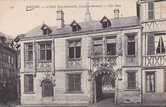 France Rouen L'Hotel Bourgtheroulde Facade Exterieure