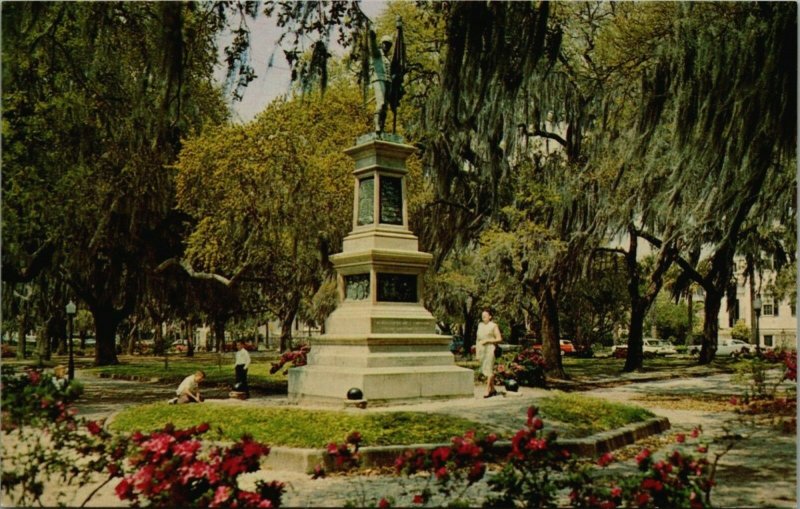 Charleston South Carolina The Battery Civil War Statue  -A13
