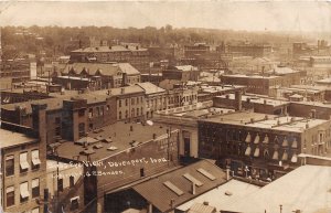 J48/ Davenport Iowa RPPC Postcard c1910 Birdseye View Buildings  233