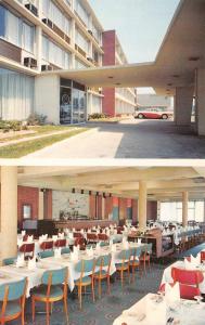 TORONTO, Canada  SEAWAY HOTELS  Dining Room~50's Car  ROADSIDE  Chrome Postcard