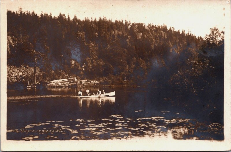 Norway Fra Skiennangsvandet Eneret Mittet & Co RPPC C061