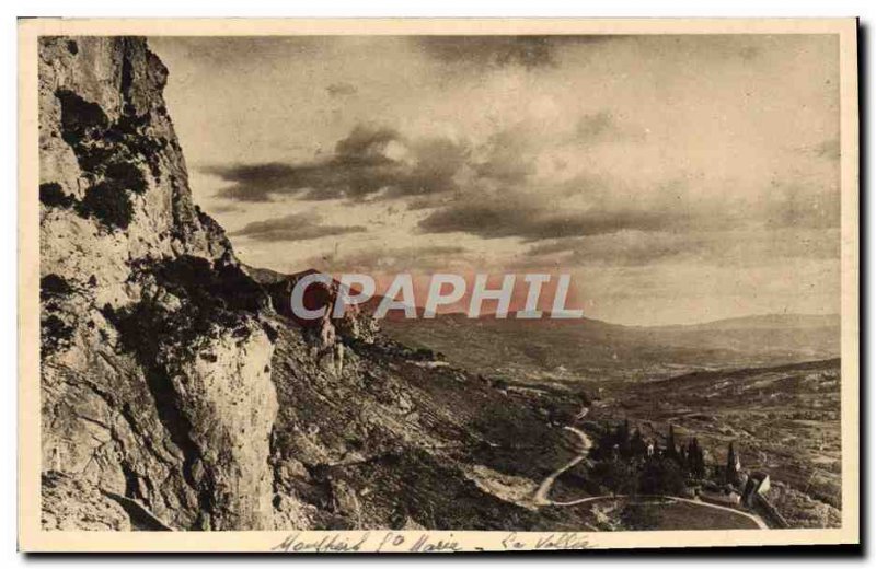 Postcard Old Moustiers Sainte Marie The valley