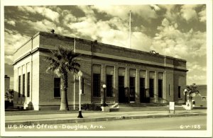 RPPC US Post Office Douglas Arizona Real Photo Postcard