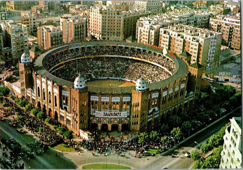 Barcelona Spain Plaza de Toros Monumental Continental Postcard CB10