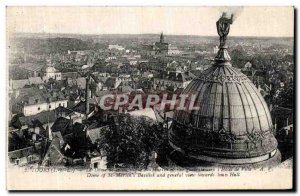 Old Postcard Tours dome of St Martin Basilica