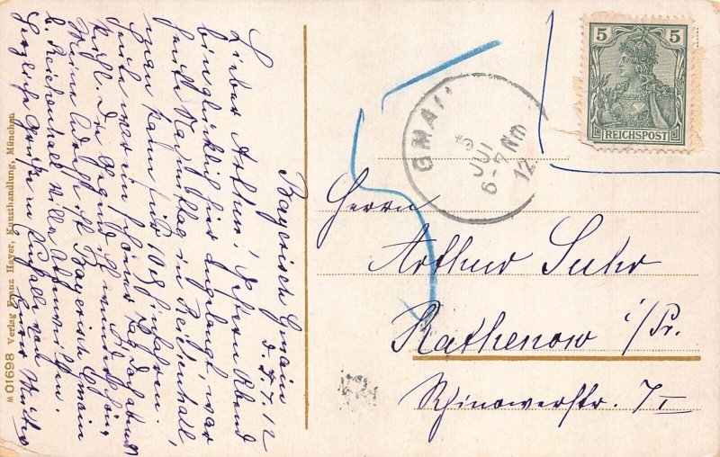 A139 Germany 1912 Bad Reichenhall General View vintage postcard