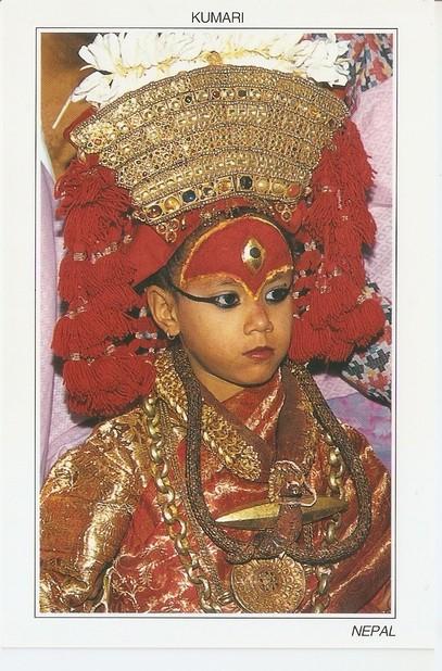 Postal 047251 : Kumari (Teh Living Goddess) Nepal