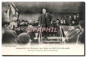 Jarville - Monument aux Morts Inauguration - Speech by the Minister for Pensi...