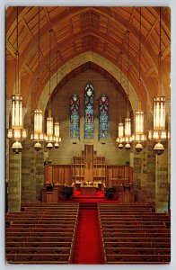 Interior~William Chapel Sanctuary School of Ozarks Branson MO~Vintage Postcard