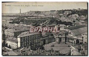 Old Postcard Genova Panorama Da S Brigida Stazone Charter Principle