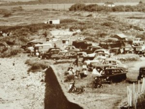 Wales CARDIGAN Poppit Sands c1950s RP Postcard by Valentine W5838