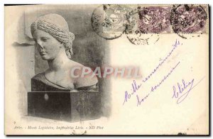 Old Postcard Arles Museum lapidary Empress Livia