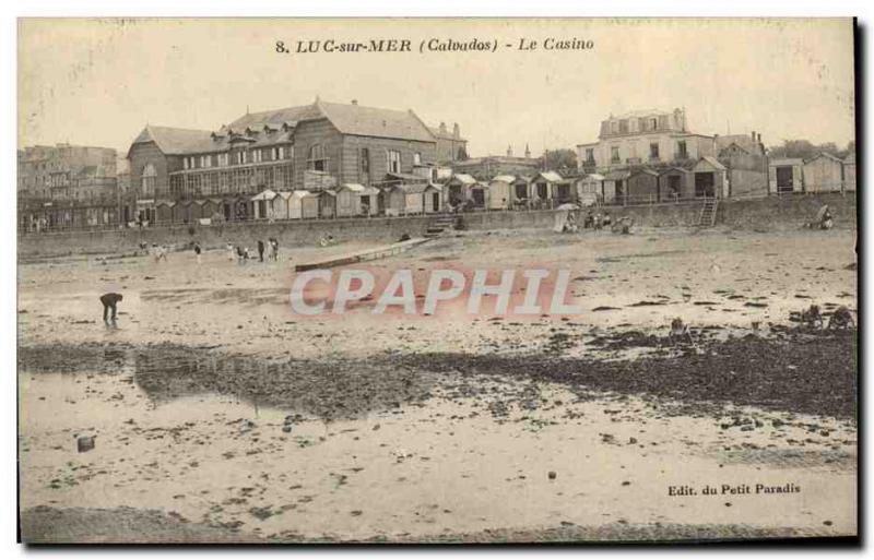 Old Postcard Luc Sur Mer Casino