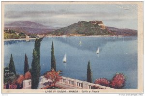 Lado di Garda, GARDA, Golfo e Rocca, Sail boats, Veneto, Italy, PU-1945