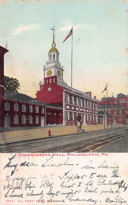 Independence Hall, Philadelphia, Pennsylvania, Early Postcard, Used in 1906