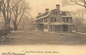 The Vassall House, Quincy, MA Norfolk County 1908 Vintage Postcard