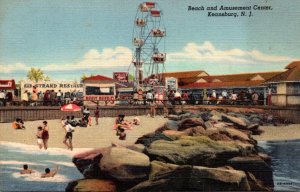 New Jersey Keansburg Beach and Amusement Center Ferris Wheel Curteich