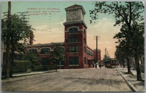 JERSEY CITY NJ JOURNAL BUILDING SIP AVENUE ANTIQUE POSTCARD