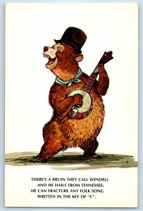 The Country Bear Jamboree There's A Bruin They Call Wendell Walt Disney Postcard