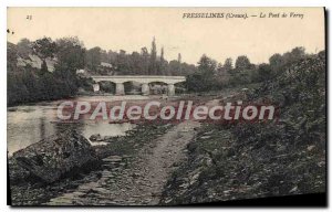 Old Postcard Fresselines Le Pont De Vervy