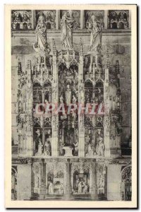 Postcard Ancient Church Of Brou Altarpiece Of The Seven Joys Of The Virgin