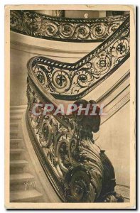 Old Postcard La Douce France Chateau de Chantilly Ramp Honor Staircase