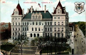 State Capitol Albany New York Ny Antique Divided Back Unposted Postcard