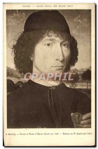 Old Postcard Antwerp Royal Museum Of Fine Arts Memling Portrait of Nicolas di...