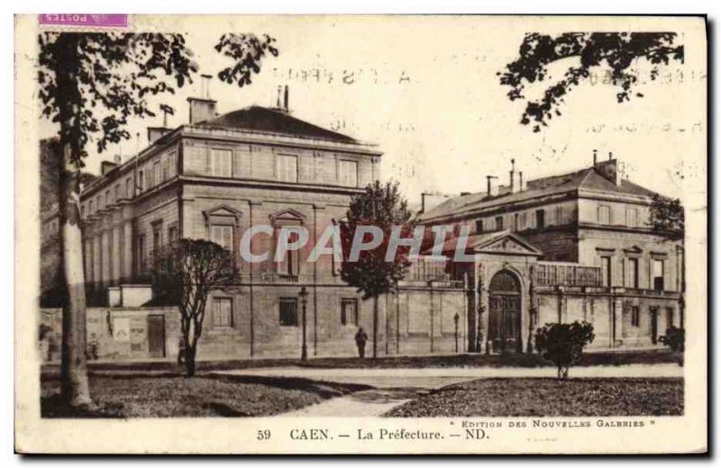 Old Postcard Caen Prefecture