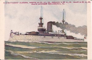 USS Alabama, Battleship BB-6, 1907 US Navy, Great White Fleet, North Atlantic