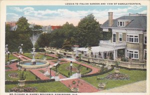 Italian Garden and Marble Fountain Richard Massey Residence Birmingham Alabam...