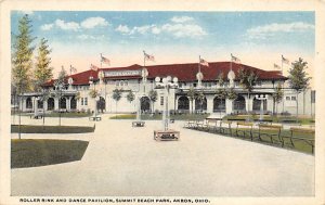 Roller Rink and Dance Pavilion Summit Beach Park Akron, Ohio USA Unused 