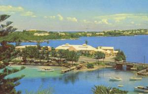 Flatts Inlet Harrington Sound Bermuda c1959 Vintage Postcard D28