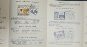 VINTAGE MILTON BRADLEY STRAIGHT LINE PICTURE CUT OUTS  - Print Ad c.1920s Advert 