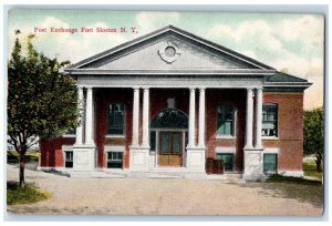 c1910's Post Exchange Dirt Road Fort Slocum New York NY Posted Antique Postcard 