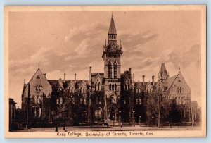 Toronto Ontario Canada Postcard Knox College University Exterior Building 1920