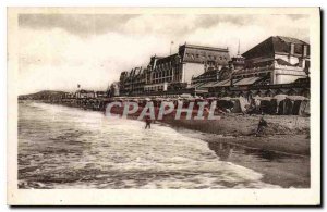 Old Postcard Cabourg The Beach