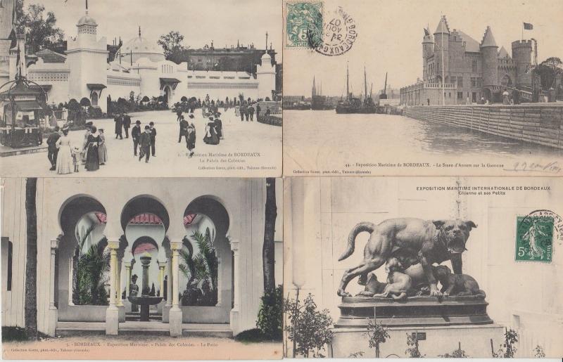 EXPOSITION MARITIME BORDEAUX (DEP.33) FRANCE WITH BETTER 30 CPA (1907)