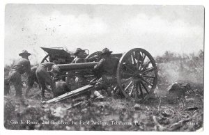 Tobyhanna, Pennsylvania 1914 PPC Gun in Recoil 2nd Battalion 3rd Field Artillery