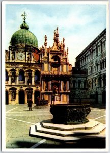 Venezia Interior Of The Ducal Palace Venice Italy Venetian Gothic Style Postcard
